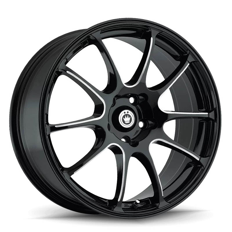 Konig | ILLUSION 18X8.0 ET45 - Black/Ball Cut Red