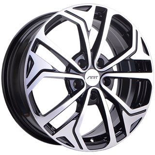 ART Replica | REPLICA 186 17x7.0 ET45 - Gloss Black - Machined Face