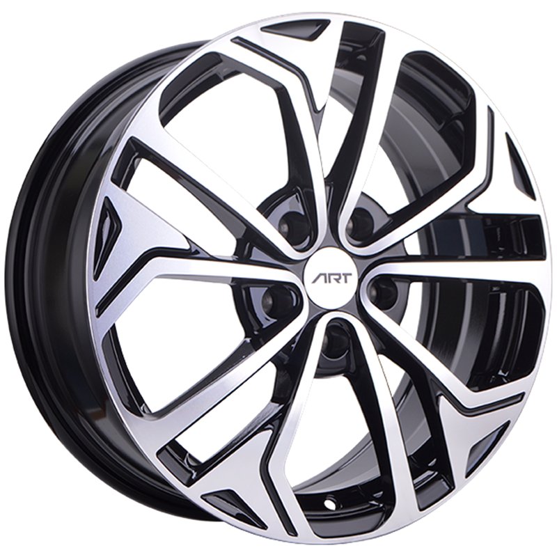 ART Replica | REPLICA 186 17x7.0 ET45 - Gloss Black - Machined Face