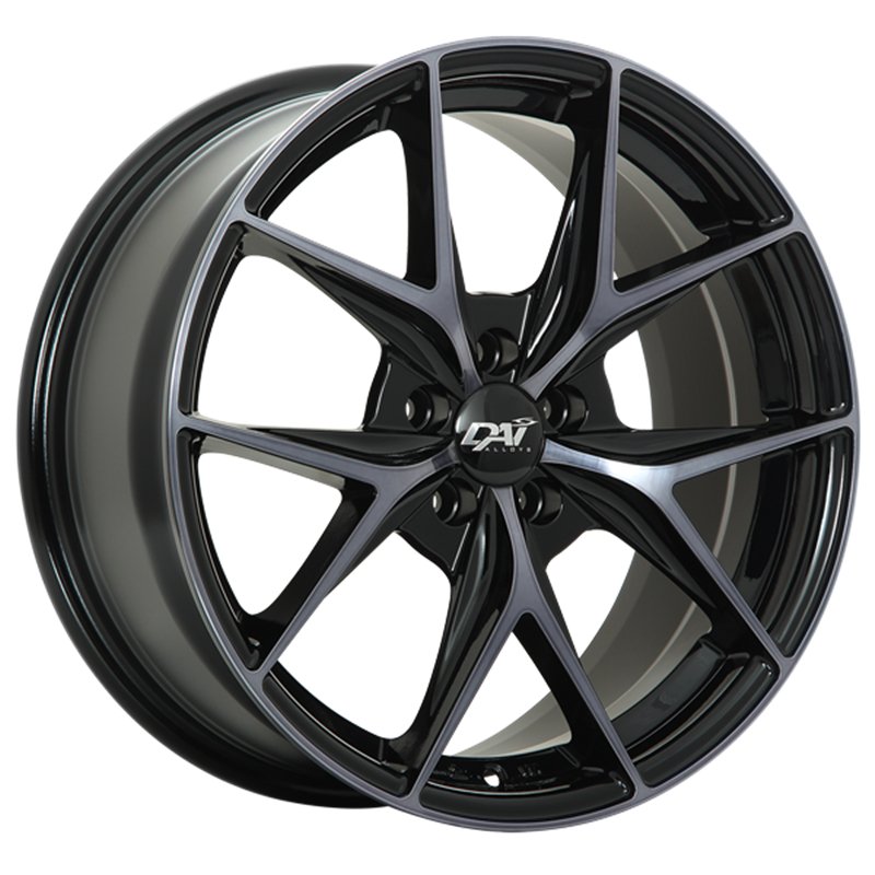 DAI | ELEGANTE 17x7.5 ET40 - Gloss Black - Machined Face - Smoked Clear