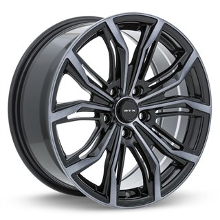 RTX | Black Widow 18x8.0 ET42 - Black Machined Grey
