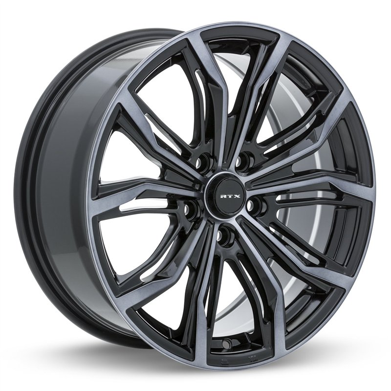 RTX | Black Widow 18x8.0 ET42 - Black Machined Grey