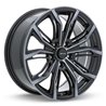 RTX | Black Widow 18x8.0 ET42 - Black Machined Grey