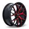 RTX | Valkyrie 18x8.0 ET40 - Gloss Black Machined Red