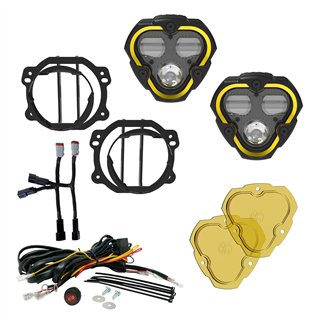 KC HiLiTES | KC FLEX ERA 3 LED 3.5in SAE Fog 2-Light Master Kit Jeep