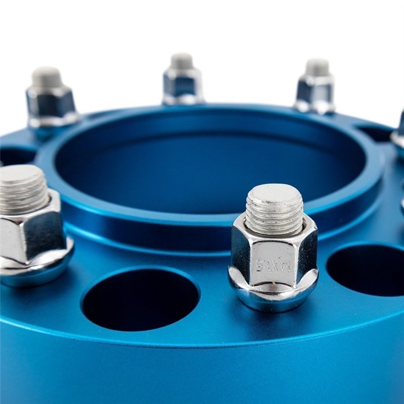 Mishimoto | Wheel Spacers, 8X165.1, 121.3mm Center Bore, M14 X 1.5, 38.1mm Thick, Blue - Ram 2500 / 3500 6.7L 2018-2023