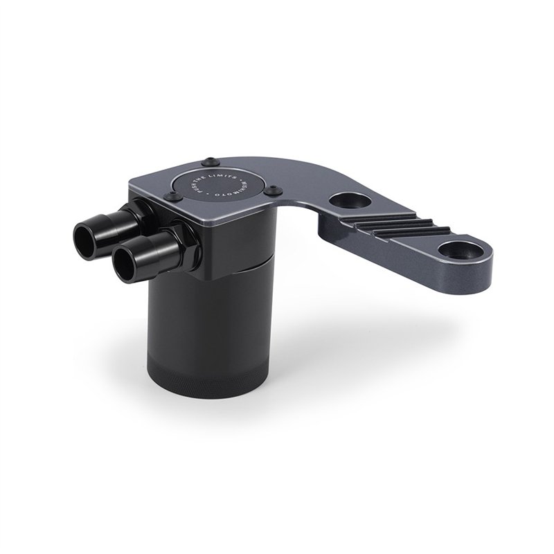 Mishimoto | Baffled Oil Catch Can, fits BMW F8X M3/M4 2015-2020, Mineral Gray Metallic - M3 / M4 / M4 CS / M4 GTS 3.0T 2015-2020