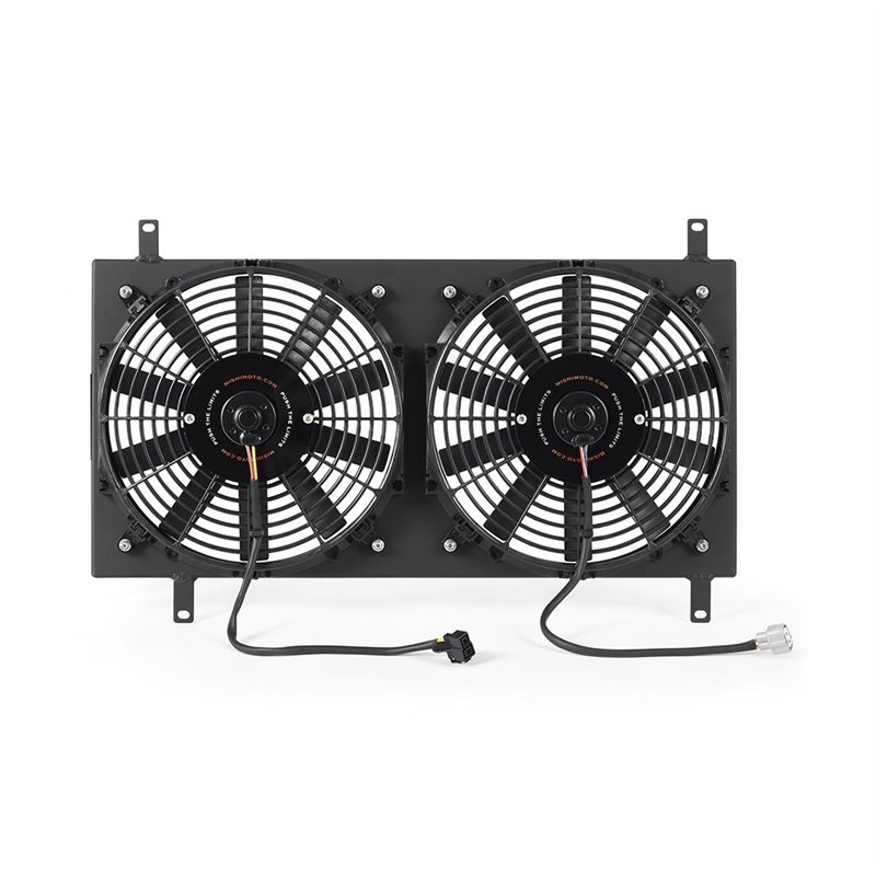 Mishimoto | Performance Aluminum Fan Shroud Kit, fits Mazda Miata 1990-1997, Black - MX-5 Miata 1.6L / 1.8L 1990-1997