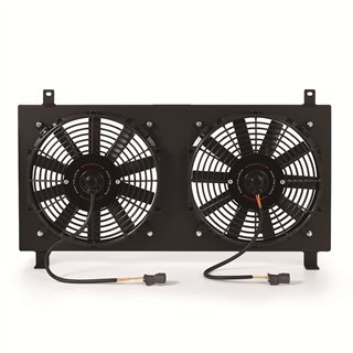 Mishimoto | Aluminum Fan Shroud Kit, fits Acura RSX 2002-2006, Black - RSX Base / Type-S 2.0L 2002-2006