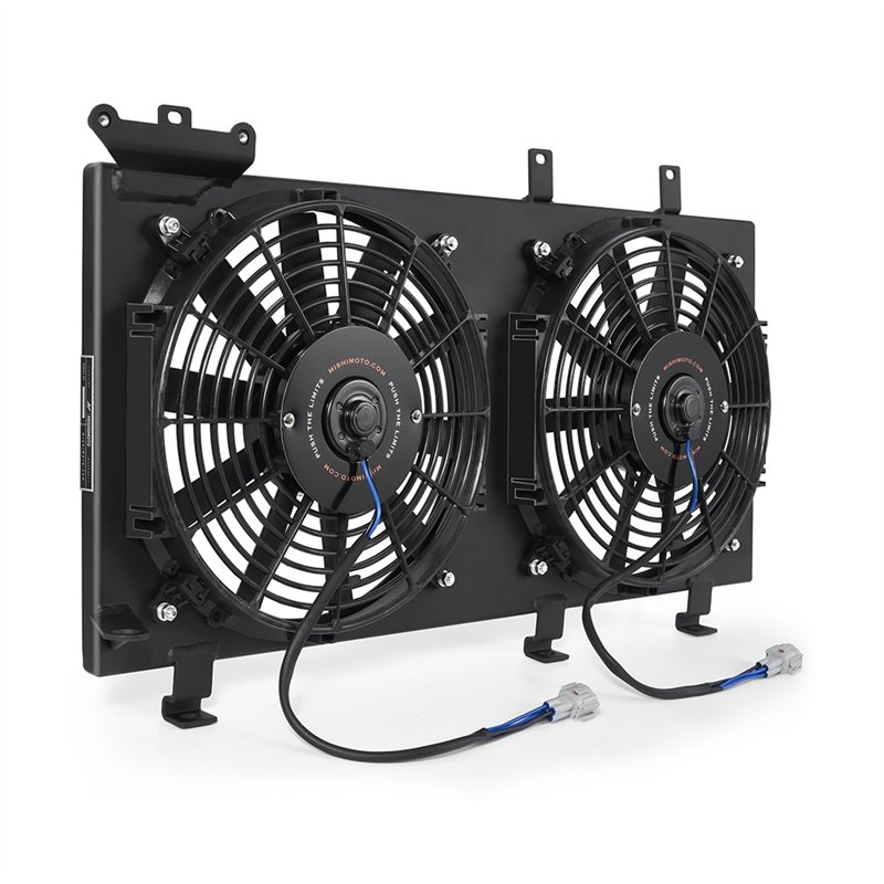 Mishimoto | Subaru Impreza WRX and STI Performance Aluminum Fan Shroud Kit, 2001-2007, Black - 9-2X / WRX / WRX STi 2.0T / 2.5L 