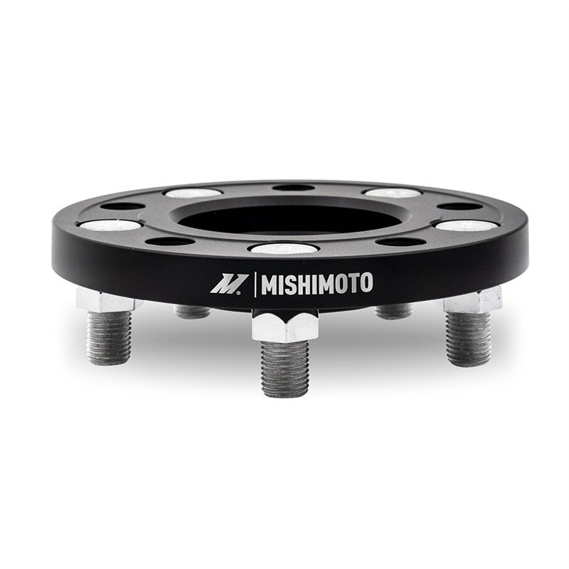 Mishimoto | Wheel Spacers, 5x100, 56.1 Center Bore, M12x1.25, 15mm Thick, Black - Saab / Scion / Subaru / Toyota 1993-2023