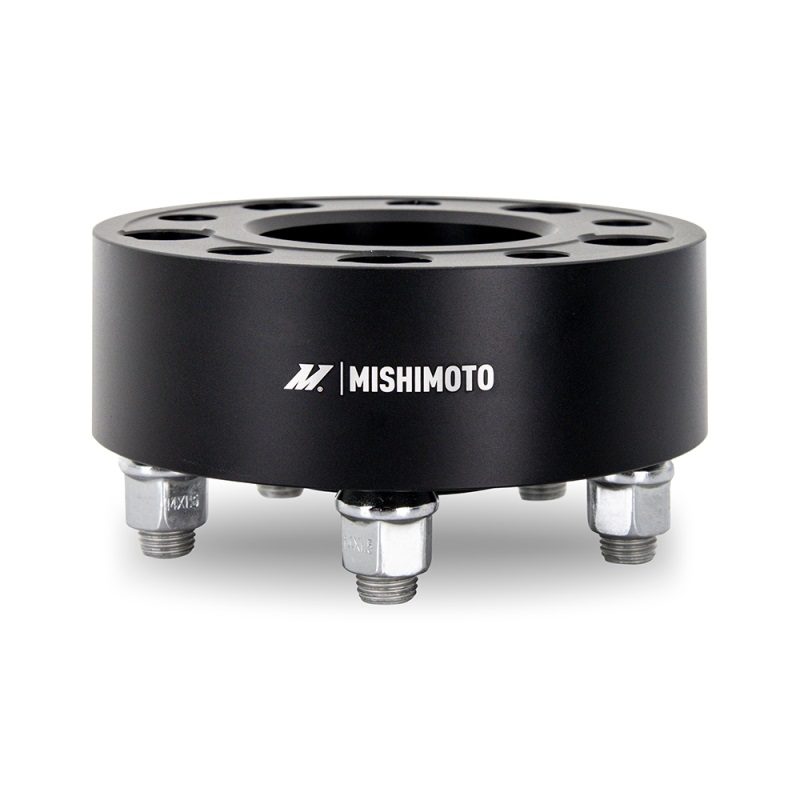 Mishimoto | Wheel Spacers, 5x100, 56.1 Center Bore, M12x1.25, 50mm Thick, Black - Saab / Scion / Subaru / Toyota 1993-2023