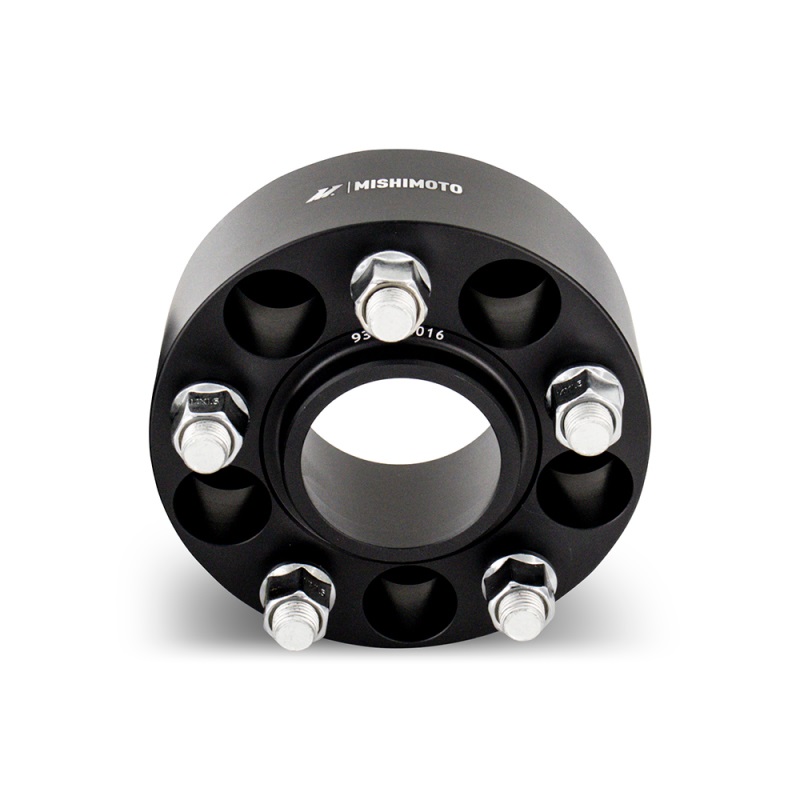 Mishimoto | Wheel Spacers, 5x100, 56.1 Center Bore, M12x1.25, 50mm Thick, Black - Saab / Scion / Subaru / Toyota 1993-2023