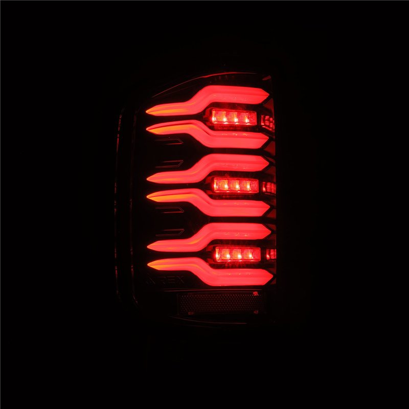 AlphaRex | LED Taillights Alpha-Black - Silverado / Sierra 1500 / 2500 HD / 3500 HD 2014-2019