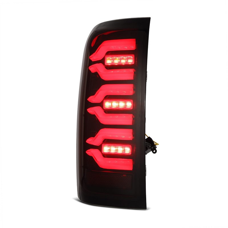 AlphaRex | LED Taillights Black-Red - Silverado / Sierra 1500 / 2500 HD / 3500 HD 2014-2019