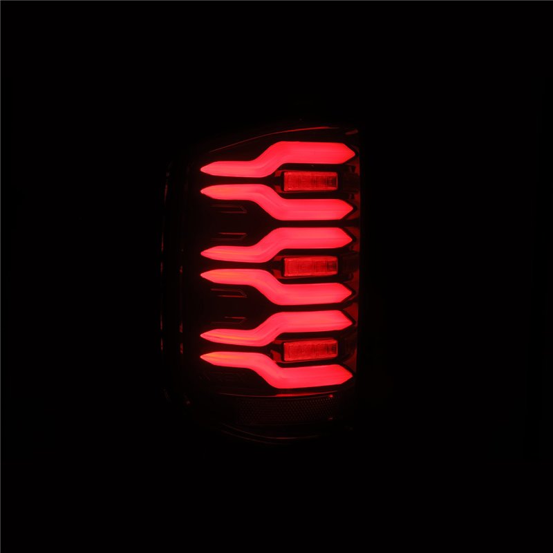 AlphaRex | LED Taillights Black-Red - Silverado / Sierra 1500 / 2500 HD / 3500 HD 2014-2019