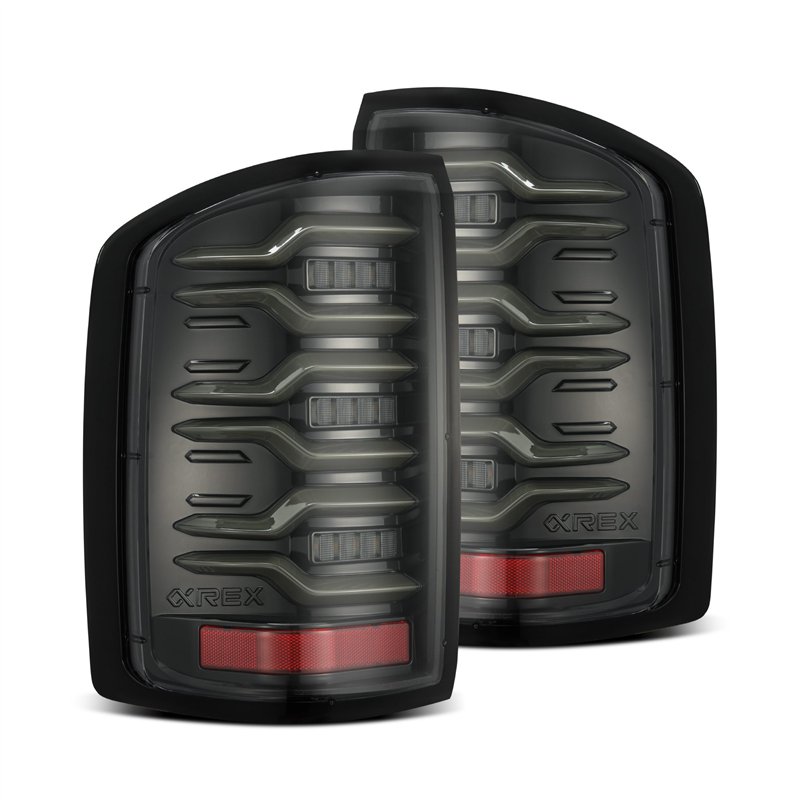 AlphaRex | LED Taillights Alpha-Black - Sierra 2500 HD / 3500 HD 6.0L / 6.6L 2014-2018