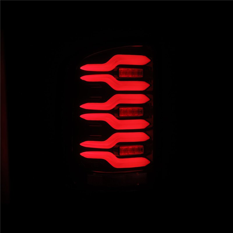 AlphaRex | LED Taillights Black Red - Sierra 2500 HD / 3500 HD 6.0L / 6.6L 2014-2018