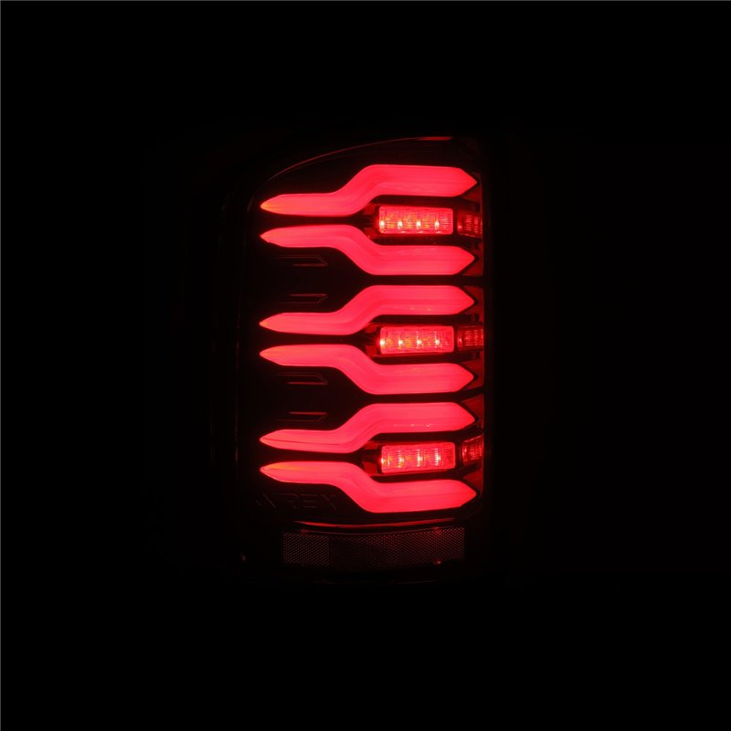 AlphaRex | LED Taillights Black Red - Sierra 2500 HD / 3500 HD 6.0L / 6.6L 2014-2018