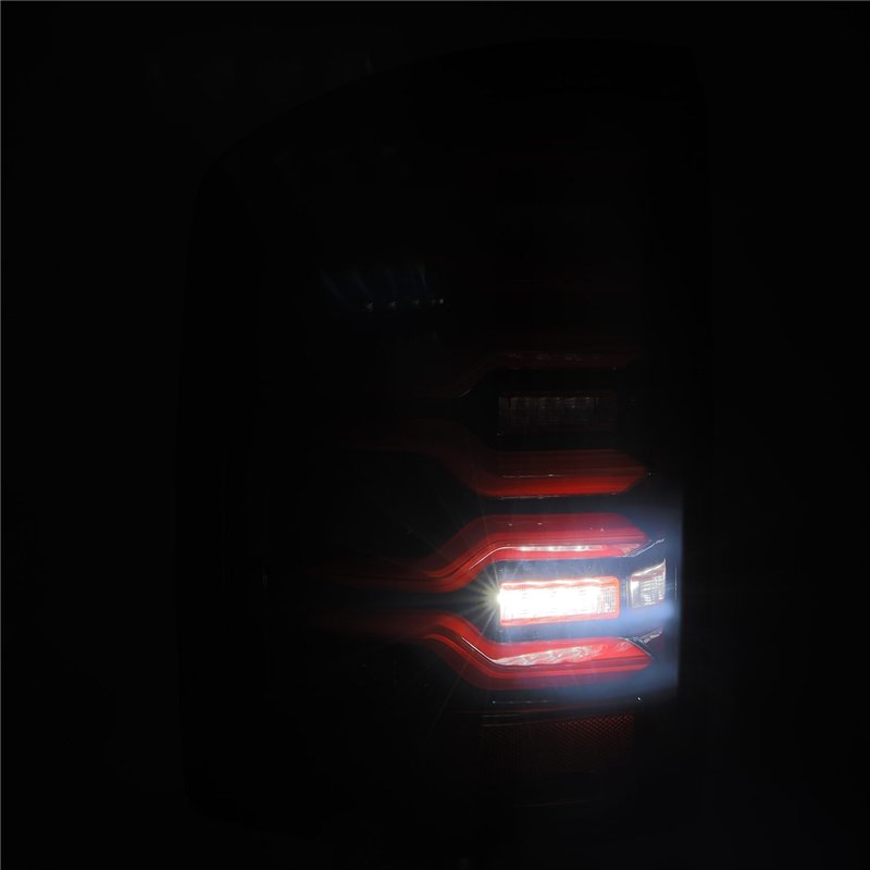 AlphaRex | LED Taillights Black Red - Sierra 2500 HD / 3500 HD 6.0L / 6.6L 2014-2018