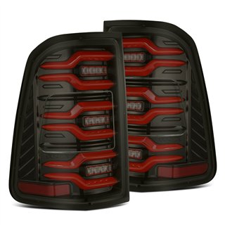 AlphaRex | LED Taillights Black-Red - Ram 1500 2019-2024