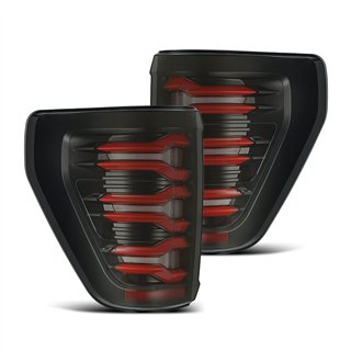 AlphaRex | LED Taillights Black Red - F-150 2021-2023