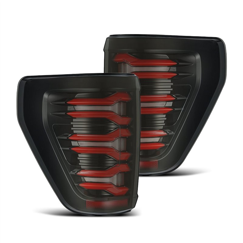 AlphaRex | LED Taillights Black Red - F-150 2021-2023