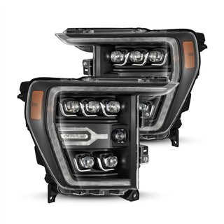AlphaRex | LED Projector Headlights in Black - F-150 / Raptor 2021-2023