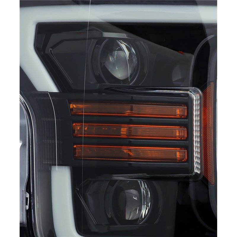 AlphaRex | Projector Headlights Plank Style Design Gloss Black - F-150 2018-2020