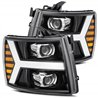 AlphaRex | Projector Headlights Jet Black - Silverado 1500 / 3500 HD 2007-2014