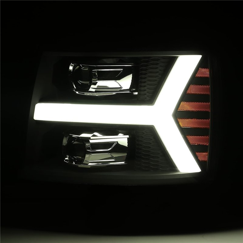 AlphaRex | Projector Headlights Jet Black - Silverado 1500 / 3500 HD 2007-2014