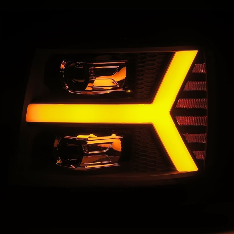 AlphaRex | Projector Headlights Jet Black - Silverado 1500 / 3500 HD 2007-2014