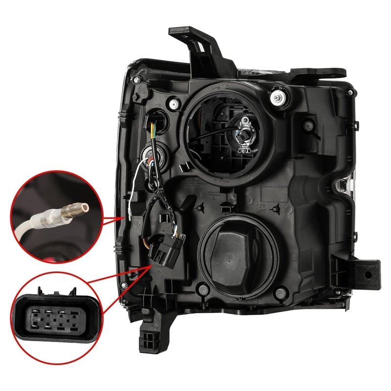AlphaRex | Projector Headlights Black - Silverado 2500 HD / 3500 HD 6.0L / 6.6L 2019