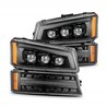 AlphaRex | Projector Headlights Alpha-Black - Avalanche 1500 / Silverado 1500 2002-2006
