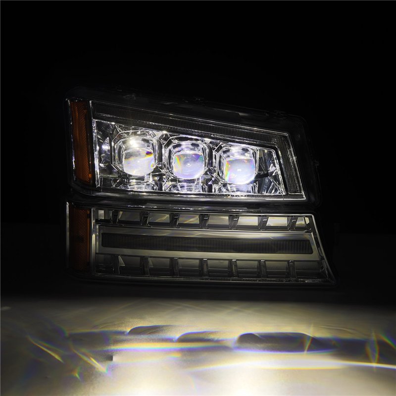AlphaRex | Projector Headlights Chrome - Avalanche 1500 / Silverado 1500 2002-2006