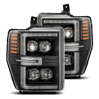 AlphaRex | LED Projector Headlights in Black - F-250 / F-350 2008-2010