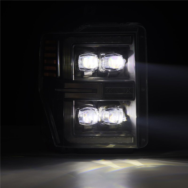 AlphaRex | LED Projector Headlights in Black - F-250 / F-350 2008-2010