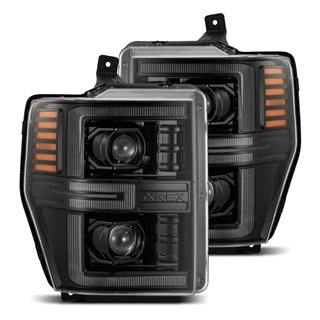 AlphaRex | LED Projector Headlights in Alpha-Black - F-250 / F-350 2008-2010