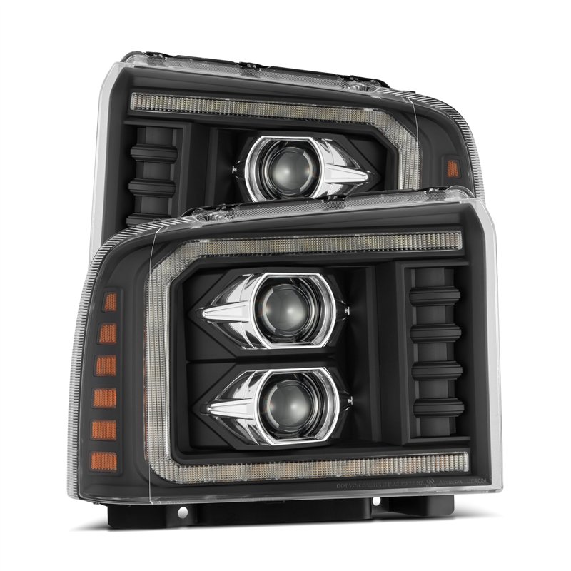 AlphaRex | Projector Headlights Black - F-250 / F-350 2005-2007