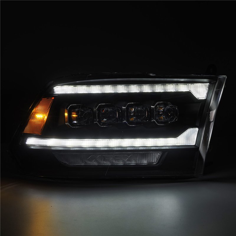 AlphaRex | LED Projector Headlights in Black - Ram 1500 / 2500 / 3500 2009-2018