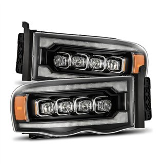 AlphaRex | LED Projector Headlights in Black - Ram 1500 / 2500 / 3500 2002-2005