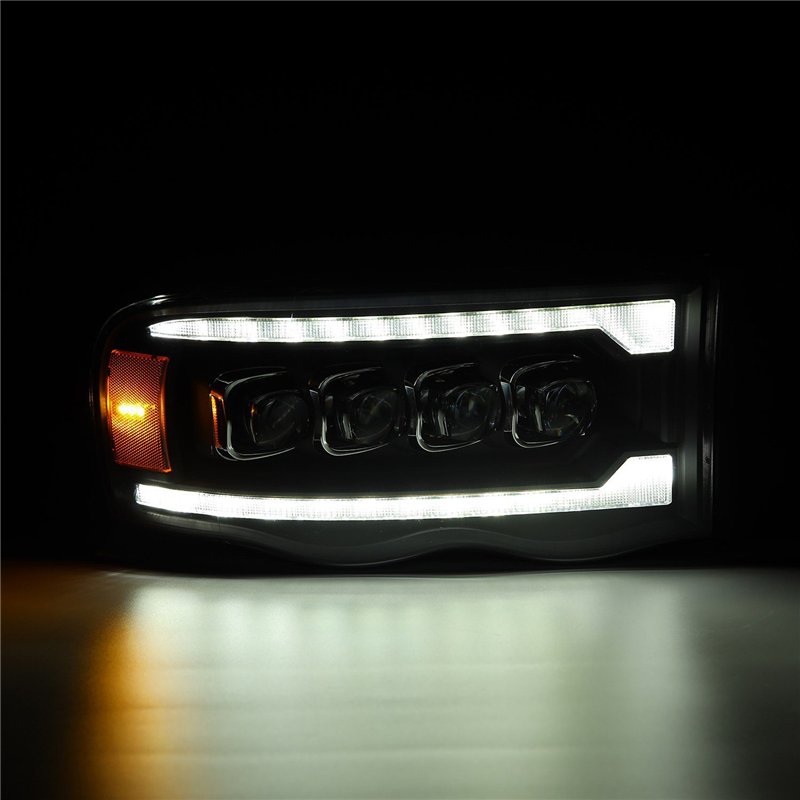 AlphaRex | LED Projector Headlights in Black - Ram 1500 / 2500 / 3500 2002-2005