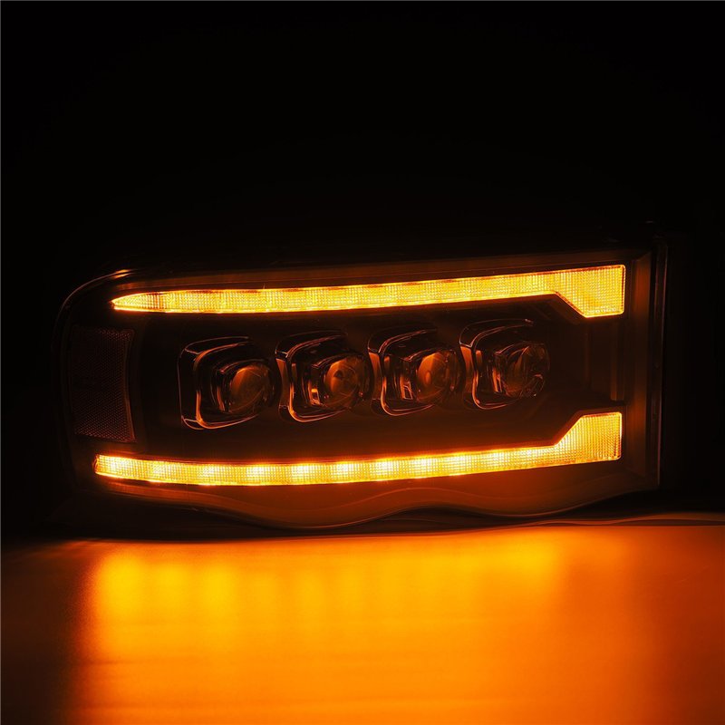 AlphaRex | LED Projector Headlights in Black - Ram 1500 / 2500 / 3500 2002-2005