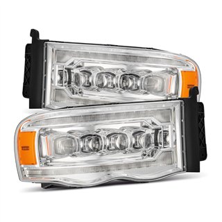AlphaRex | LED Projector Headlights in Chrome - Ram 1500 / 2500 / 3500 2002-2005
