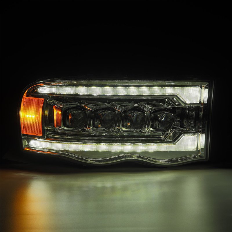 AlphaRex | LED Projector Headlights in Chrome - Ram 1500 / 2500 / 3500 2002-2005