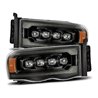 AlphaRex | LED Projector Headlights in Alpha-Black - Ram 1500 / 2500 / 3500 2002-2005