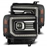 AlphaRex | Projector Headlights Black - Sierra 2500 HD / 3500 HD 6.0L / 6.6L 2015-2018