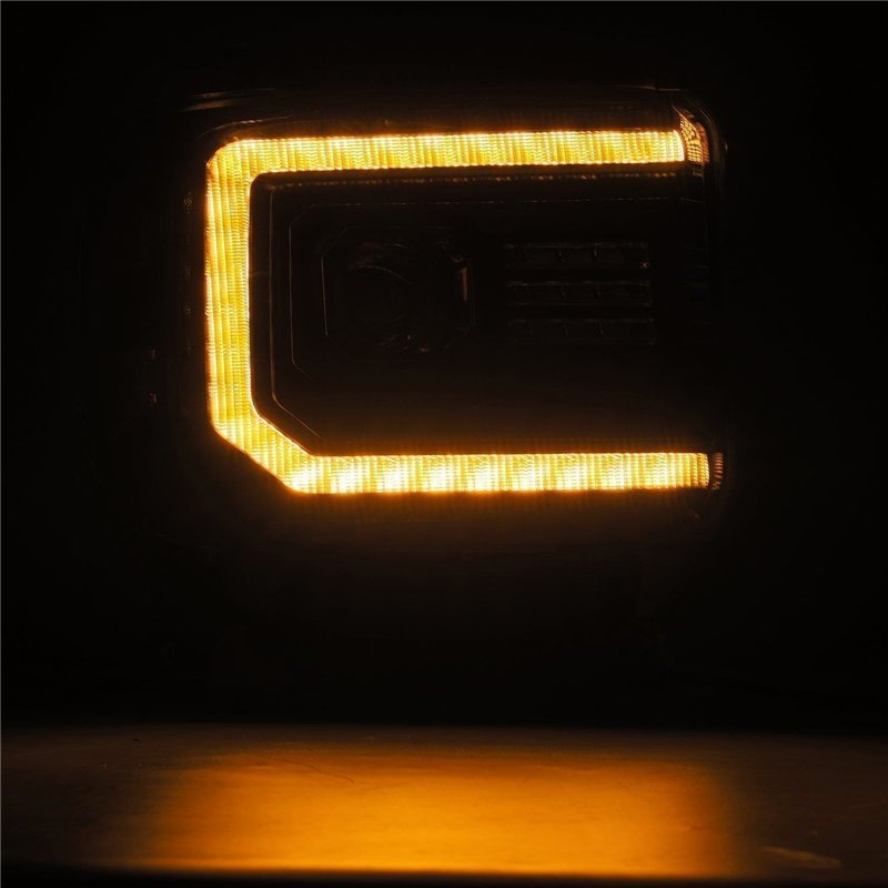 AlphaRex | Projector Headlights Black - Sierra 2500 HD / 3500 HD 6.0L / 6.6L 2015-2018