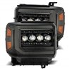 AlphaRex | LED Projector Headlights in Alpha-Black - Sierra 2500 HD / 3500 HD 6.0L / 6.6L 2015-2018