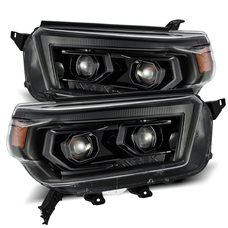 AlphaRex | Projector Headlights Alpha-Black - 4Runner 2.7L / 4.0L 2010-2013